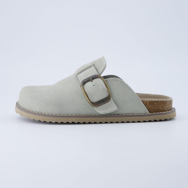 CUSHIONAIRE Women's Blain Genuine Suede Slip-On Clogs with + Memory Foam & Chic Buckle Mule - Comfortable, Non-Slip, Wide Widths Available - Image 103