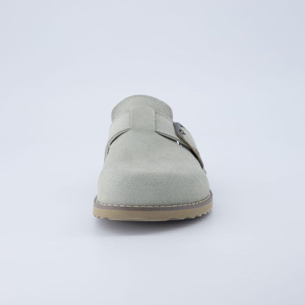 CUSHIONAIRE Women's Blain Genuine Suede Slip-On Clogs with + Memory Foam & Chic Buckle Mule - Comfortable, Non-Slip, Wide Widths Available - Image 104