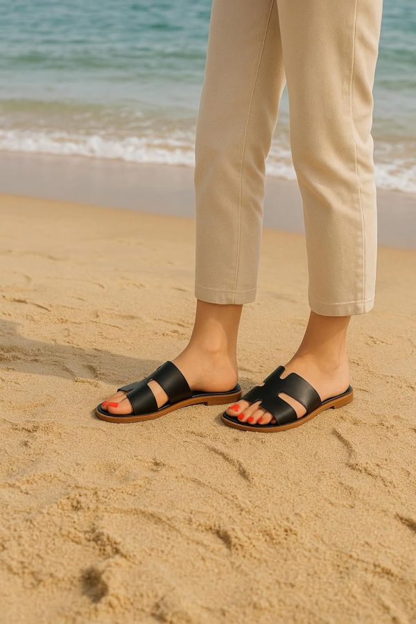 CUSHIONAIRE Voyage Cutout Strap Slides for Women, Slip On Summer Flats, Trendy Footwear, Comfortable Vacation Style Sandals for Women 2025 - Image 8
