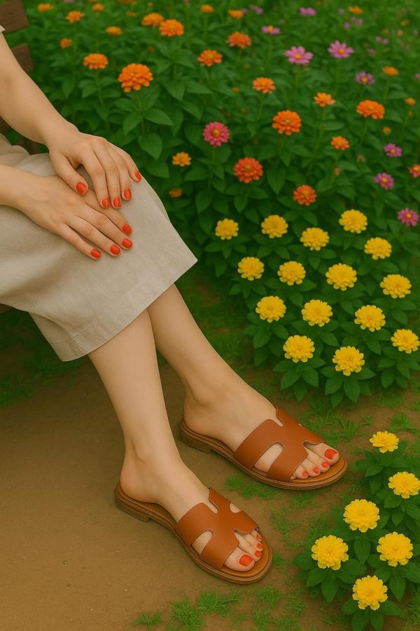 CUSHIONAIRE Voyage Cutout Strap Slides for Women, Slip On Summer Flats, Trendy Footwear, Comfortable Vacation Style Sandals for Women 2025 - Image 11
