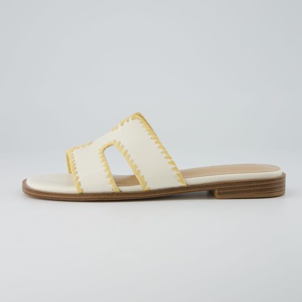 CUSHIONAIRE Voyage Cutout Strap Slides for Women, Slip On Summer Flats, Trendy Footwear, Comfortable Vacation Style Sandals for Women 2025 - Image 33