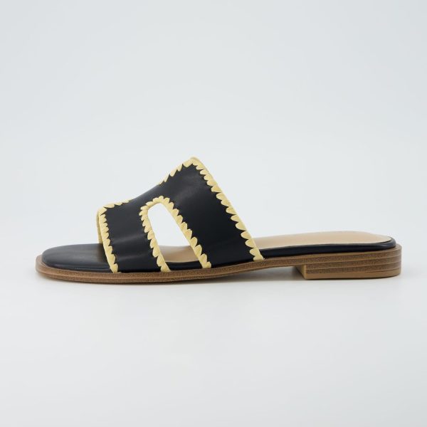 CUSHIONAIRE Voyage Cutout Strap Slides for Women, Slip On Summer Flats, Trendy Footwear, Comfortable Vacation Style Sandals for Women 2025 - Image 39