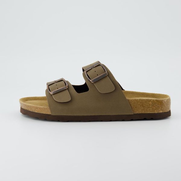 CUSHIONAIRE Lane Cork Footbed Sandals for Women – Comfortable Double Buckle Slip-On with Genuine Suede Footbed & Arch Support Slides for Women Footwear - Image 16
