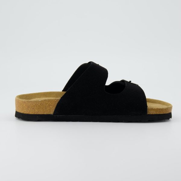 CUSHIONAIRE Lane Cork Footbed Sandals for Women – Comfortable Double Buckle Slip-On with Genuine Suede Footbed & Arch Support Slides for Women Footwear - Image 25