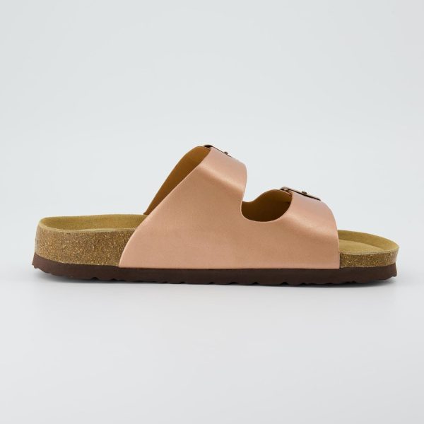 CUSHIONAIRE Lane Cork Footbed Sandals for Women – Comfortable Double Buckle Slip-On with Genuine Suede Footbed & Arch Support Slides for Women Footwear - Image 43