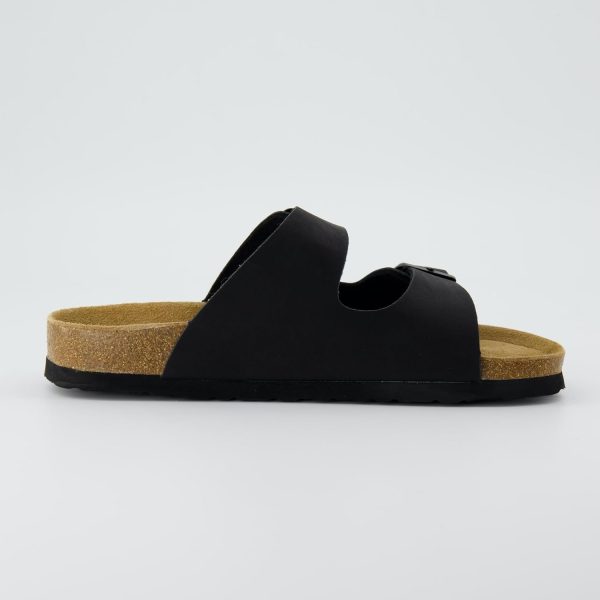 CUSHIONAIRE Lane Cork Footbed Sandals for Women – Comfortable Double Buckle Slip-On with Genuine Suede Footbed & Arch Support Slides for Women Footwear - Image 60