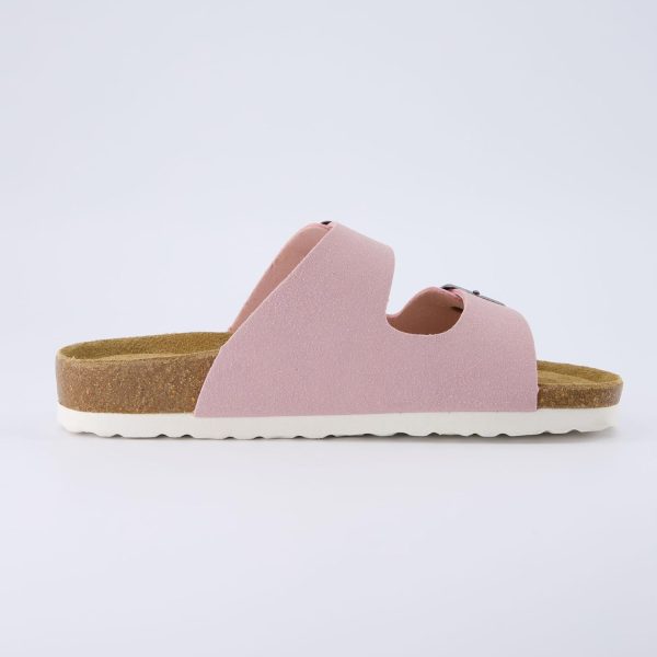 CUSHIONAIRE Lane Cork Footbed Sandals for Women – Comfortable Double Buckle Slip-On with Genuine Suede Footbed & Arch Support Slides for Women Footwear - Image 76