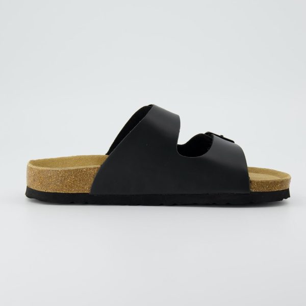 CUSHIONAIRE Lane Cork Footbed Sandals for Women – Comfortable Double Buckle Slip-On with Genuine Suede Footbed & Arch Support Slides for Women Footwear - Image 92