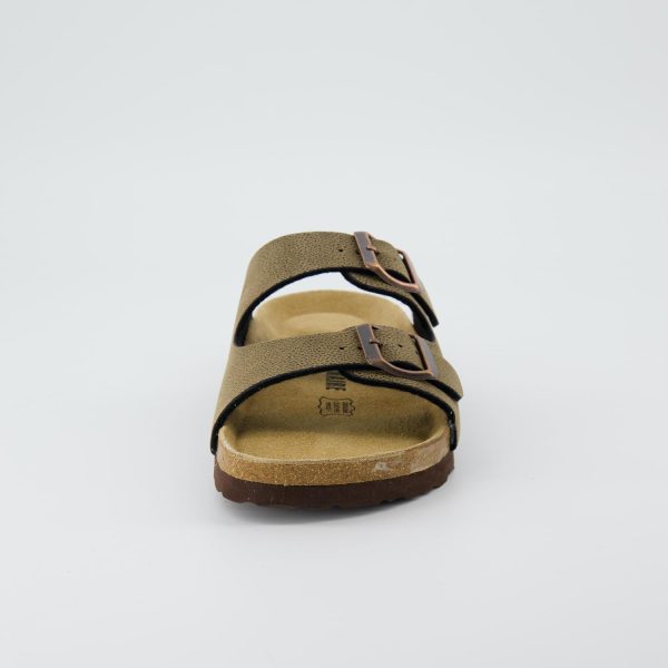 CUSHIONAIRE Lane Cork Footbed Sandals for Women – Comfortable Double Buckle Slip-On with Genuine Suede Footbed & Arch Support Slides for Women Footwear - Image 98
