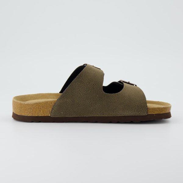 CUSHIONAIRE Lane Cork Footbed Sandals for Women – Comfortable Double Buckle Slip-On with Genuine Suede Footbed & Arch Support Slides for Women Footwear - Image 99