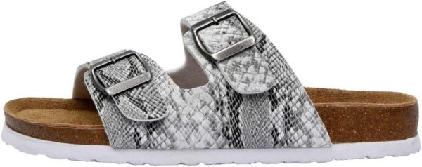 CUSHIONAIRE Lane Cork Footbed Sandals for Women – Comfortable Double Buckle Slip-On with Genuine Suede Footbed & Arch Support Slides for Women Footwear - Image 110