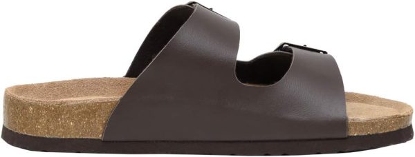 CUSHIONAIRE Lane Cork Footbed Sandals for Women – Comfortable Double Buckle Slip-On with Genuine Suede Footbed & Arch Support Slides for Women Footwear - Image 133
