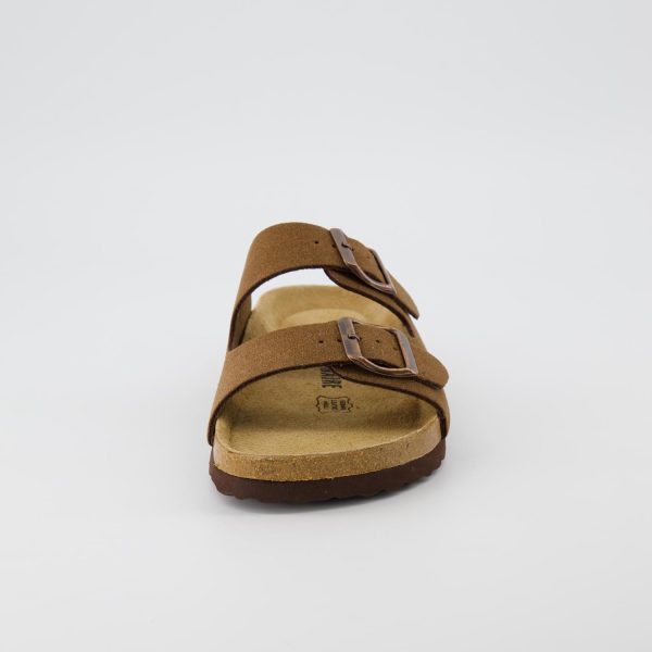 CUSHIONAIRE Lane Cork Footbed Sandals for Women – Comfortable Double Buckle Slip-On with Genuine Suede Footbed & Arch Support Slides for Women Footwear - Image 141