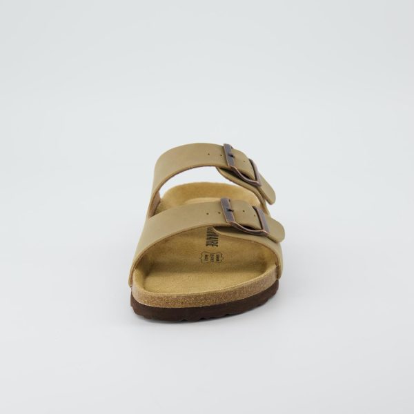 CUSHIONAIRE Lane Cork Footbed Sandals for Women – Comfortable Double Buckle Slip-On with Genuine Suede Footbed & Arch Support Slides for Women Footwear - Image 149