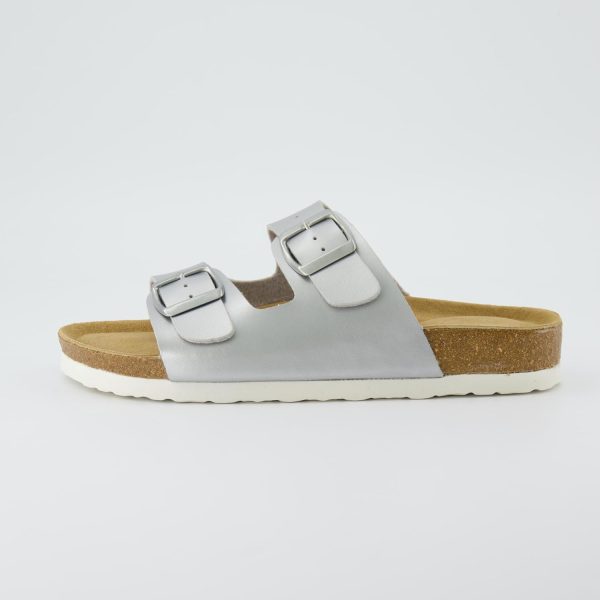 CUSHIONAIRE Lane Cork Footbed Sandals for Women – Comfortable Double Buckle Slip-On with Genuine Suede Footbed & Arch Support Slides for Women Footwear - Image 156