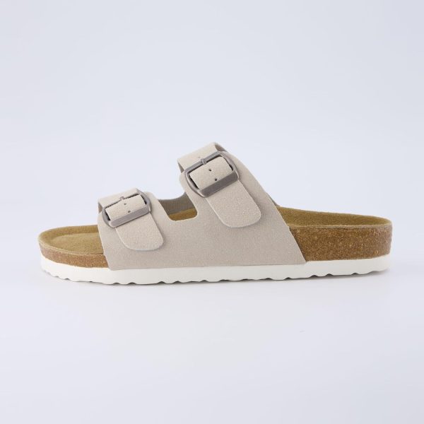 CUSHIONAIRE Lane Cork Footbed Sandals for Women – Comfortable Double Buckle Slip-On with Genuine Suede Footbed & Arch Support Slides for Women Footwear - Image 172
