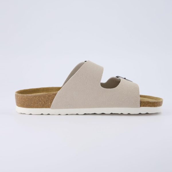 CUSHIONAIRE Lane Cork Footbed Sandals for Women – Comfortable Double Buckle Slip-On with Genuine Suede Footbed & Arch Support Slides for Women Footwear - Image 174