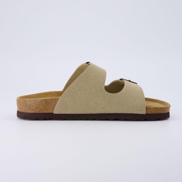 CUSHIONAIRE Lane Cork Footbed Sandals for Women – Comfortable Double Buckle Slip-On with Genuine Suede Footbed & Arch Support Slides for Women Footwear - Image 182